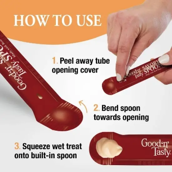 Good 'n' Tasty Spoonable Chicken, Duck and Tuna Flavor Lickable Cat Treats - 2.9oz/6ct image {10}