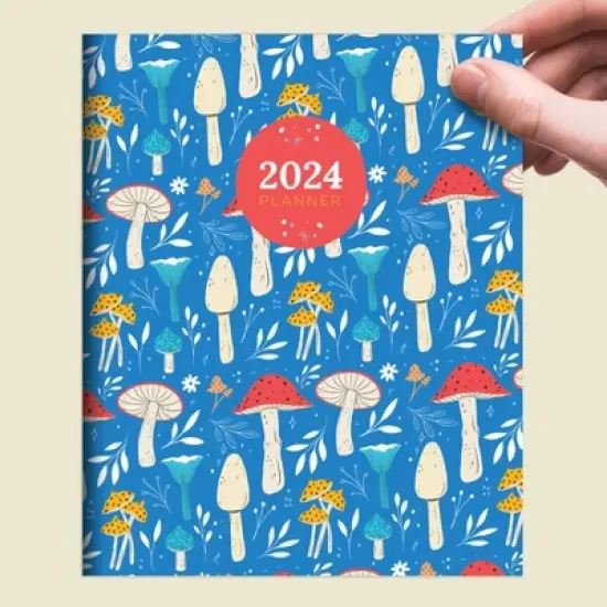 TF Publishing 2024 Monthly Planner 8"x6.5" Mushroom image {5}