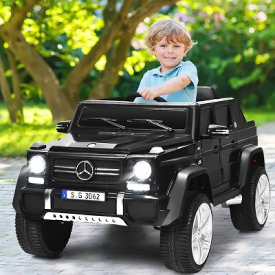 Costway Mercedes Benz 12V Electric Kids Ride On Car  RC Remote Control W/Trunk image {8}