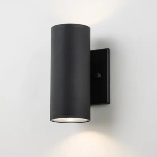 LLHZSY 2-Light 7" Modern Industrial LED Outdoor Wall Light Fixture-Black-3000K Warm Light image {8}