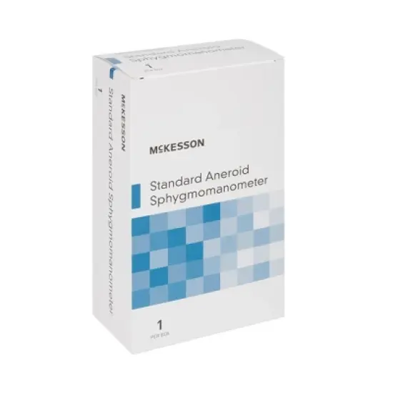 McKesson Adult Cuff Arm Aneroid Sphygmomanometer Unit 2-Tubes Blue 1 per Box image {4}