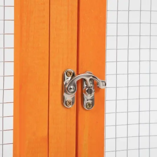 AZL1 Life Concept Pet Crates and Houses Large Outdoor Cat Enclosure with Window View Design Multi Level Activity Platforms, Orange, 100.78"*35.4"*72" image {2}