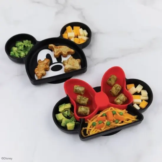 Bumkins Silicone Grip Dish - Mickey Mouse image {1}
