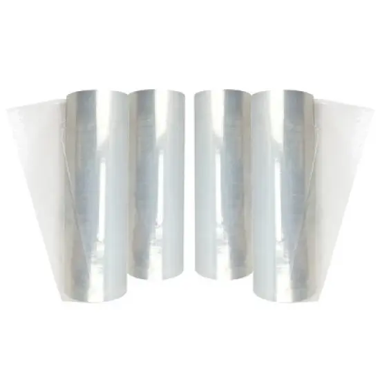 UOFFICE 4 Rolls Stretch Wrap - 15" x 1500' x 80G, Hand Wrap Blown image {4}