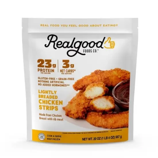 Real Good Foods Low Carb Chicken Strips - Frozen - 20oz image {4}