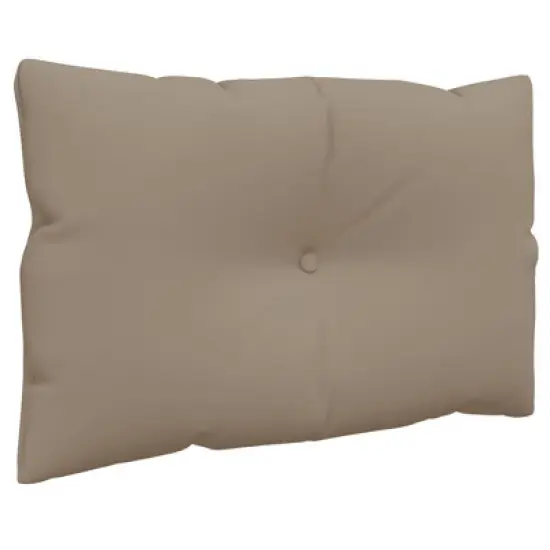 vidaXL Pallet Cushion Taupe 100% polyester Standard image {4}