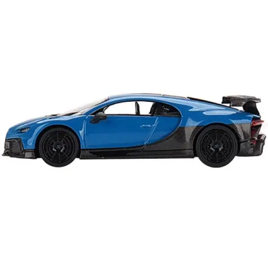 Bugatti Chiron Pur Sport Blue and Carbon Limited Edition to 7200 pcs Worldwide 1/64 Diecast Model Car by True Scale Miniatures image {1}