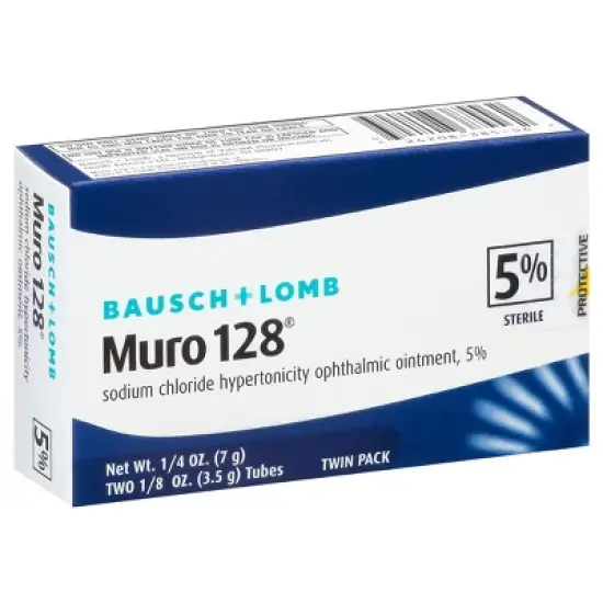 Bausch + Lomb Muro 128 Twin Pack Ointment 0.125 oz - 2 Tubes image {6}