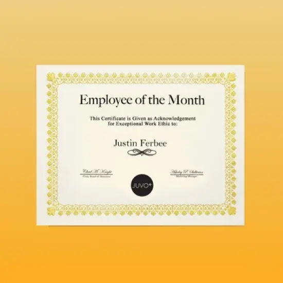 Best Paper Greetings 48 Pack Gold Foiled Blank Certificate Sheets, 2024 Graduation Diploma Award Papers for Printer, 8.5 x 11 in image {4}