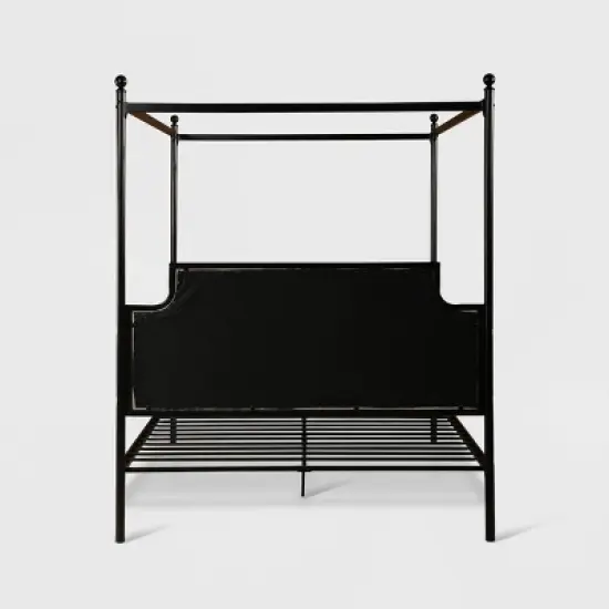 Queen Beechmont Iron Canopy Upholstered Bed - Christopher Knight Home image {4}