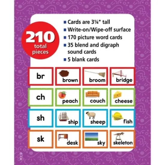 Teacher Created Resources&reg; Consonant Blends & Digraphs Pocket Chart Cards image {2}