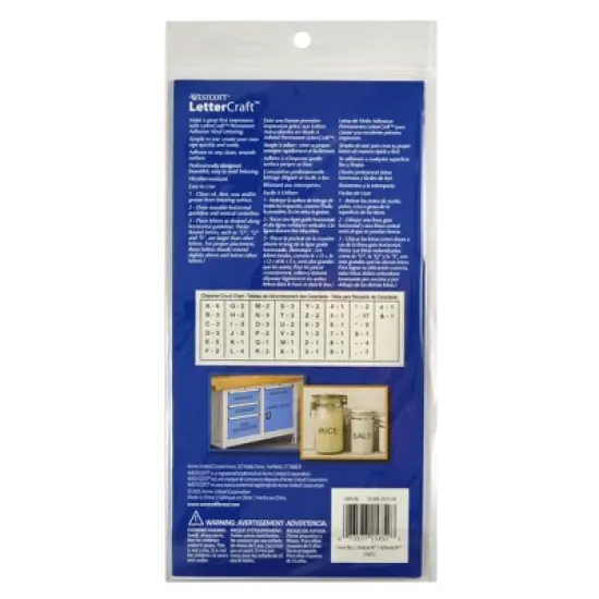 Westcott&reg; LetterCraft Permanent Vinyl Lettering, Helvetica, 2-Inch, Black, 116 Per Pack, 2 Packs image {2}