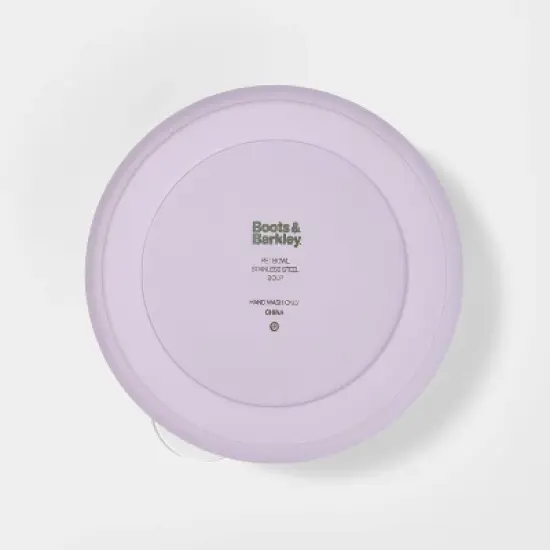 Lidded Stainless Steel Cat and Dog Bowl - 2 Cups - Lavender - Boots & Barkley&trade; image {2}