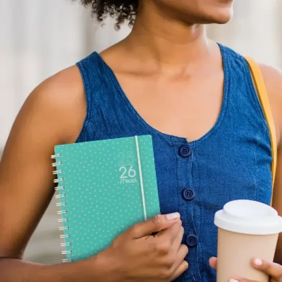 Mead Small Color Pop with Aquatic Awe Polka Dot April 2025 to June 2026 image {9}