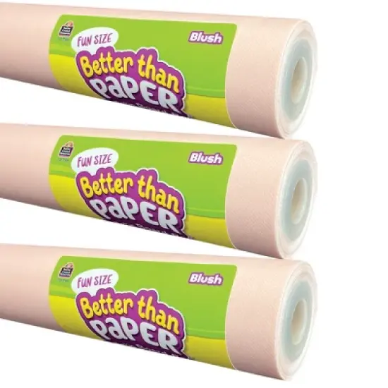 Teacher Created Resources&reg; Fun Size Better Than Paper&reg; Bulletin Board Roll, 18" x 12', Blush, Pack of 3 image {3}