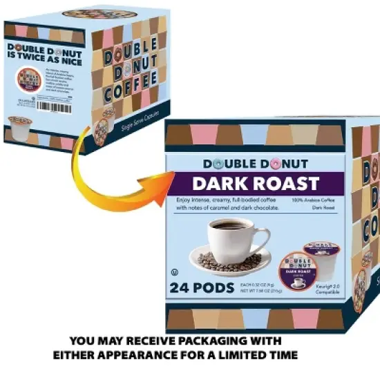 Double Donut Dark Roast Coffee Pods image {3}