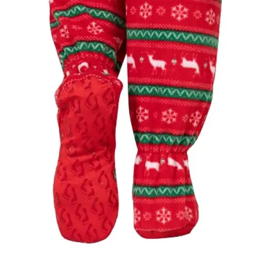 Footed Pajamas - Nordic Christmas Toddler Hoodie Fleece Onesie image {3}