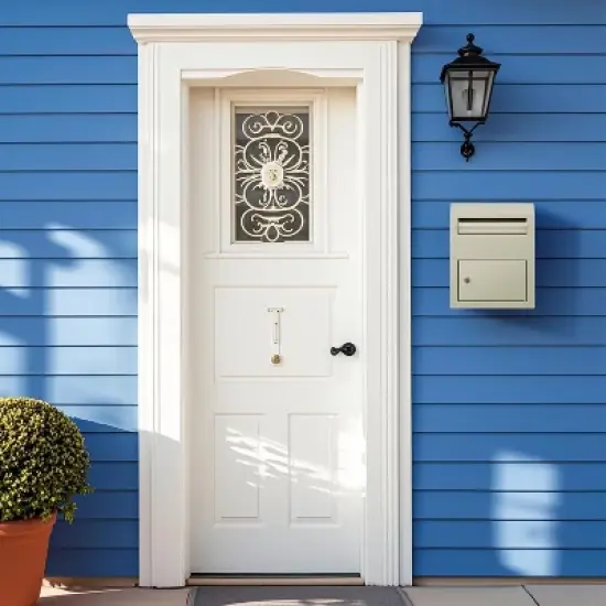 Acekool Steel Locking Wall Mount Mailbox, Security Key Drop Box for Outdoor, for Parcels & Letter Collection image {7}