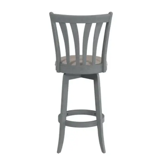 30" Savana Swivel Height Barstool Blue Wirebrush/Cream - Hillsdale Furniture image {5}