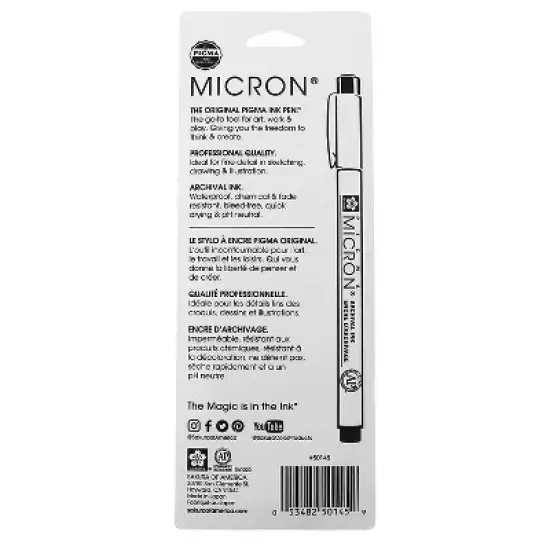Sakura Pigma Micron Pen Fineliner Multicolor Ink 3/Bundle (SAK50145-3) image {2}