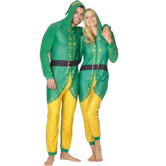 INTIMO Elf The Movie Mens Buddy The Elf One Piece Costume Pajama Set image {5}
