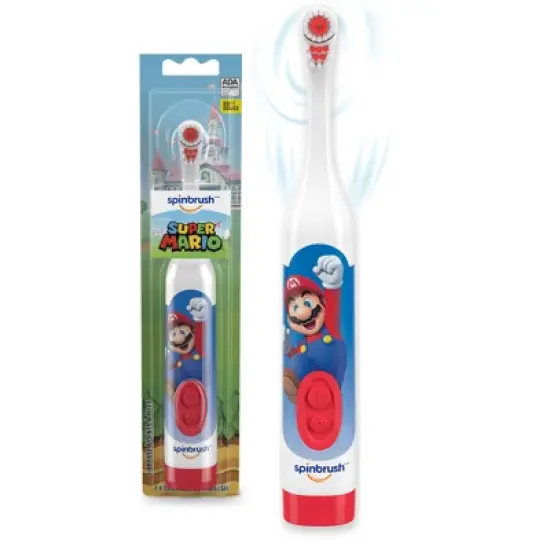 Spinbrush Mario Kids Battery Electric Toothbrush image {9}