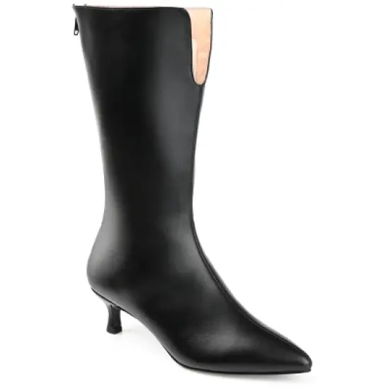 Journee Collection Womens Esperanza Tru Comfort Foam Wide Calf Pointed Toe Mid Calf Boots image {9}