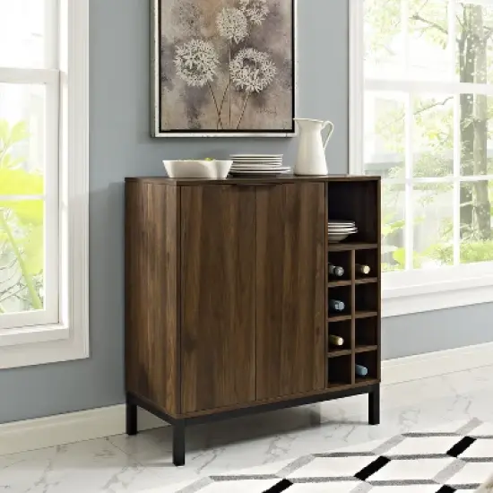 Carraway Ultimate Glassware and Wine Storage Bar Cabinet - Saracina Home image {1}