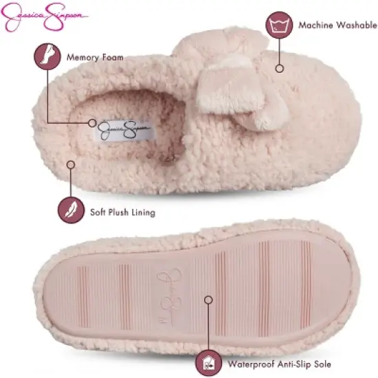 Jessica Simpson Womens Plush Marshmallow Clog Slipper image {1}