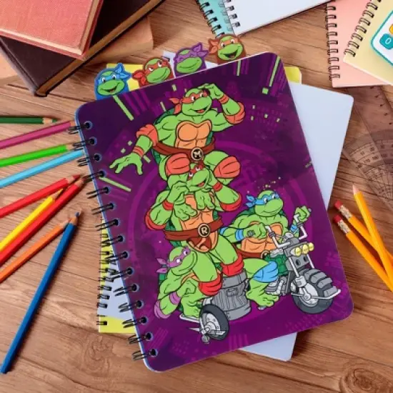Inkology, LLC Teenage Mutant Ninja Turtles 4-Tab Spiral Notebook With 160 Dotted Sheets image {7}