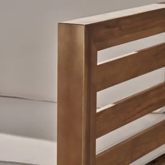 Oana 6pc Acacia Wood Sofa Chat Set Teak/Beige - Christopher Knight Home image {4}