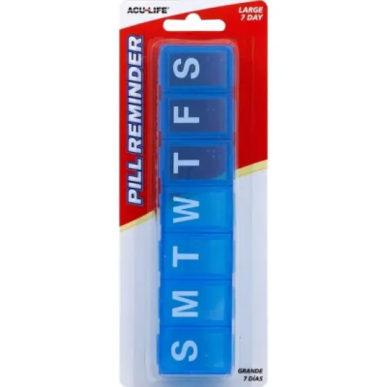 Acu-Life 7-Day Pill Reminder Large Yellow image {4}
