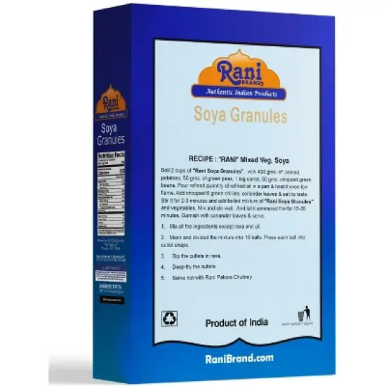 Soya Granules (High Protein) - 7oz (200g) - Rani Brand Authentic Indian Products image {2}