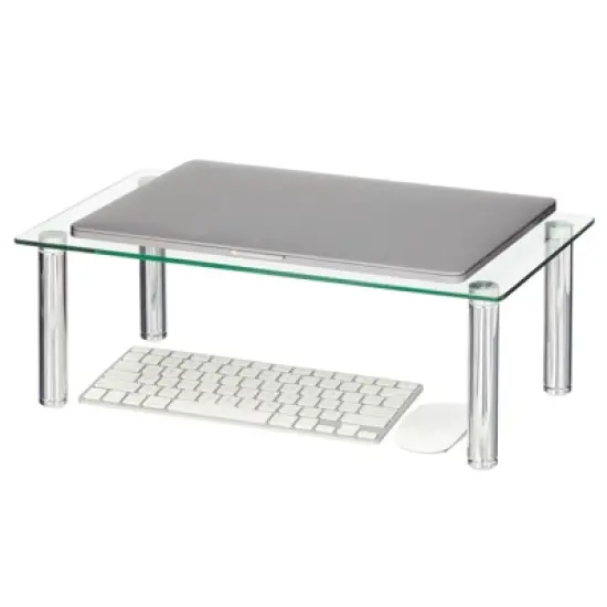 mDesign Large Flat Platform Riser Shelf for Laptop Computer or TV image {5}