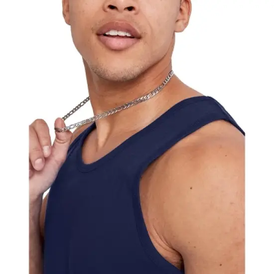 Hanes Essentials Men's Cotton Tank Top, 3-Pack image {4}