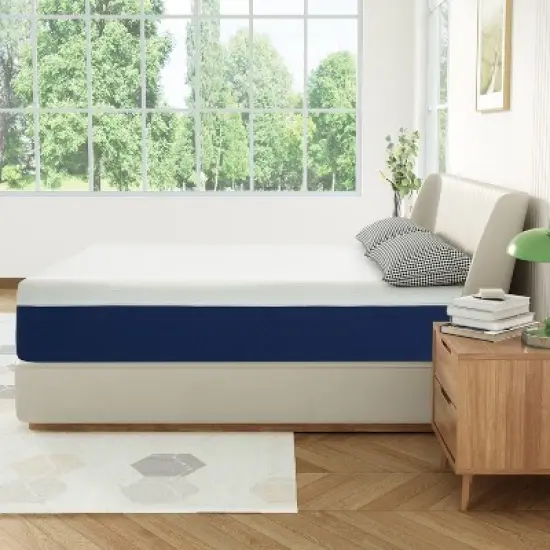 Twolike 10-Inch Memory Foam Mattress in a Box for Pressure Relief and Motion Isolation, Medium Firm Fast Rebound Mattress. image {1}