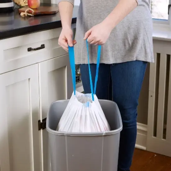 Hefty Strong Tall Kitchen Drawstring Trash Bags - 13gal/120ct image {3}