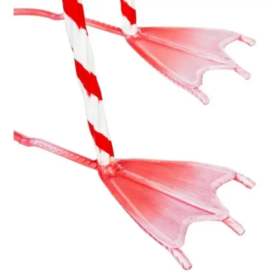 Evergreen 39"H Metal Winter Flamingo Planter w/Santa Hat image {5}