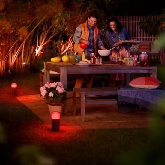 Philips Hue White & Color Ambiance Calla Outdoor Pathway LED Light Extension image {7}