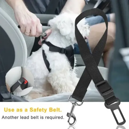 2Pcs Pet Dog Seat Belt Leash Adjustable Pet Dog Cat Safety Leads Harness image {6}