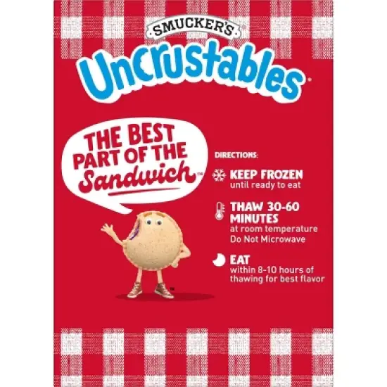 Smucker's Uncrustables Frozen Peanut Butter & Strawberry Jam Sandwich image {5}
