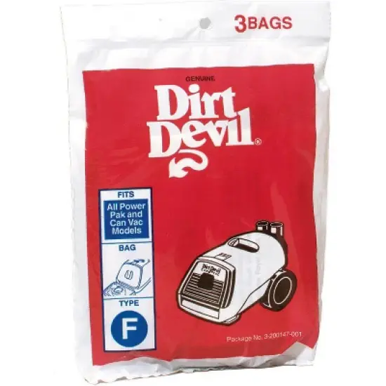 Dirt Devil - Vacuum Bag For - For Canister Vacuums - Pack of 3 image {1}