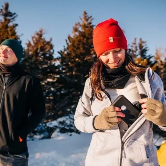 Minus33 Merino Wool Expedition - Brushed Neck Gaiter Kodiak Fleece Black image {5}