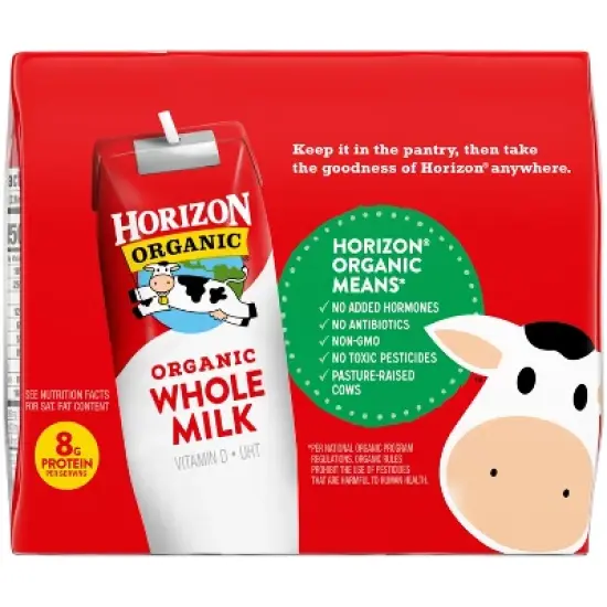 Horizon Organic Whole Milk - 6pk/8 fl oz Boxes image {9}