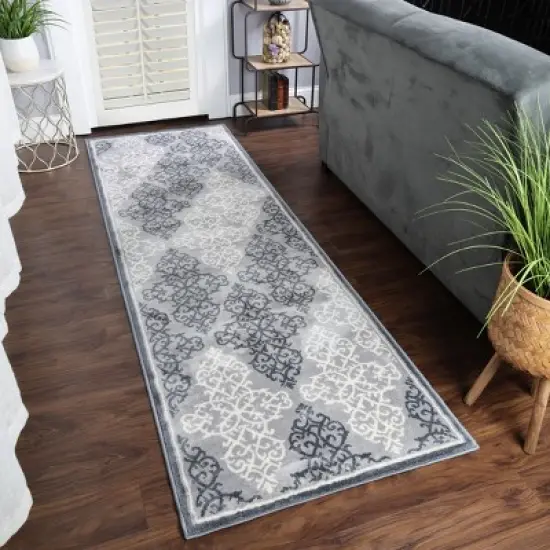 Celeste Contemporary Oversized Medallion Indoor Area Rug by Blue Nile Mills image {1}