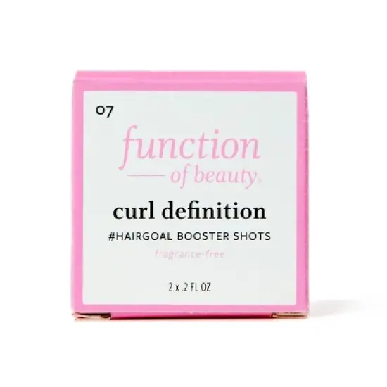 Function of Beauty Curl Definition #HairGoal Add-In Booster Treatment Shots with Flaxseed Oil - 2pk/0.2 fl oz image {6}