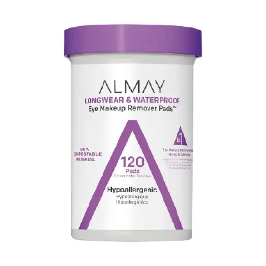Almay Longwear & Waterproof Eye Makeup Remover Pads image {8}