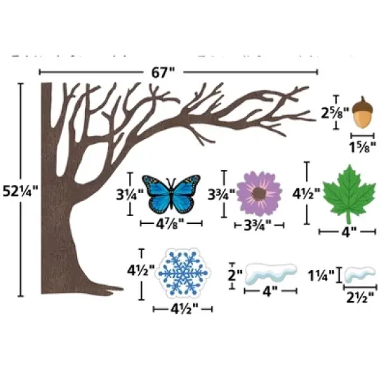 Teacher Created Resources&reg; Tree for All Seasons Bulletin Board Set, 144 Pieces image {2}
