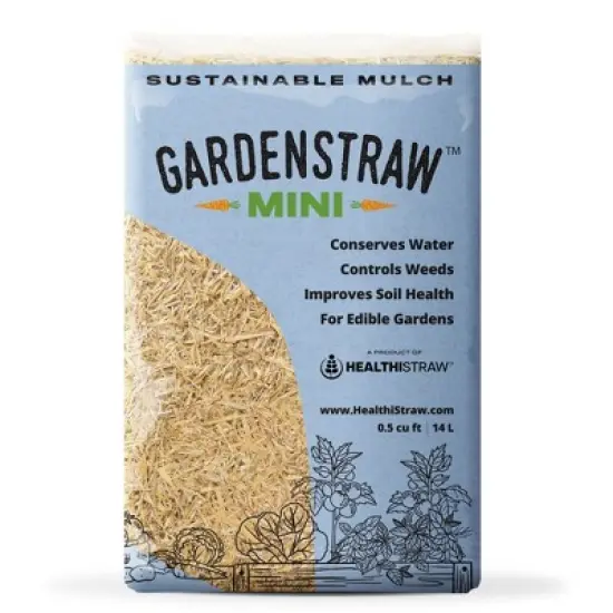 HealthiStraw GardenStraw All-Natural, Clean, Sustainable Garden Straw Mulch for Gardens and Grass Seeding image {8}