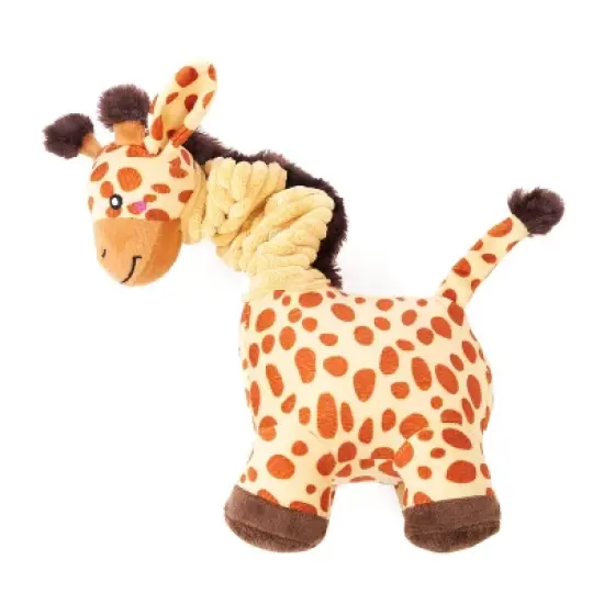 ZippyPaws Bungee Buddiez Giraffe Dog Plush Toy image {2}